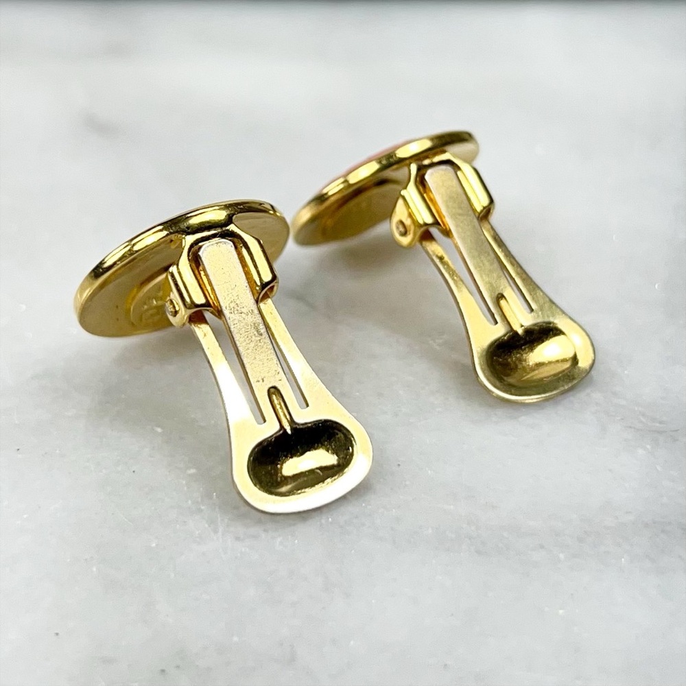 Gucci Marmont Ultra Rare Pink Gold Plated Clip-On Earrings - Picture 10 of 13
